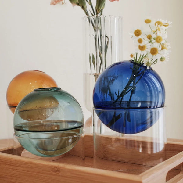 Nordic Style Mini Spheroidal Glass Vase