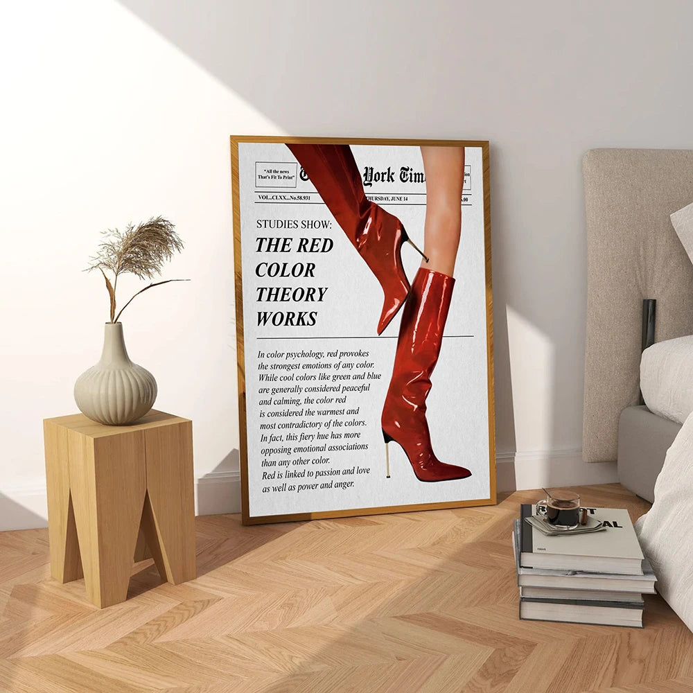 Trendy Newspaper Quote Canvas Wall Art