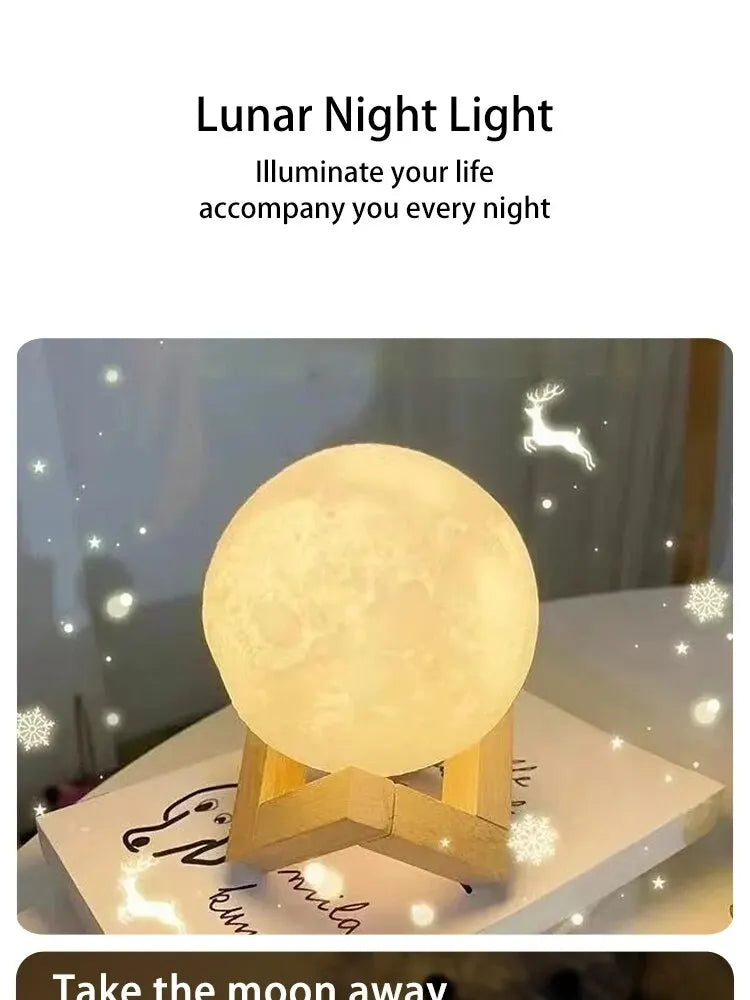 Moon Galaxy Night Light