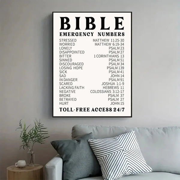 Scripture Wall Painting BIBLE Catalog Wall Decor Canvas