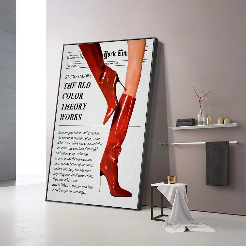 Trendy Newspaper Quote Canvas Wall Art