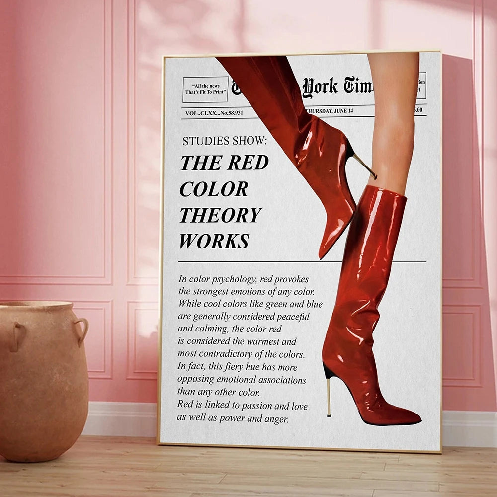 Trendy Newspaper Quote Canvas Wall Art