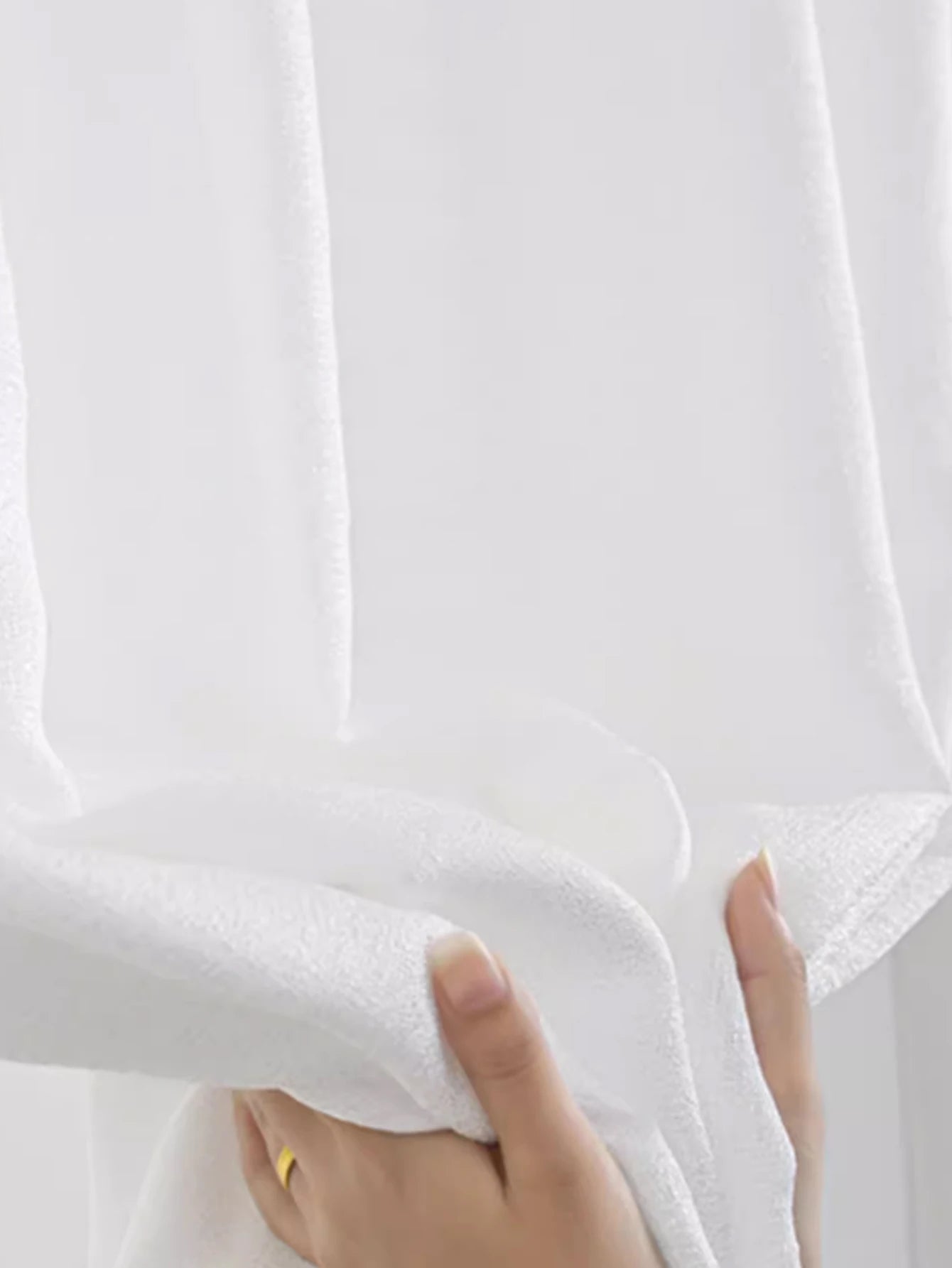 Adhesive curtain no punching installation